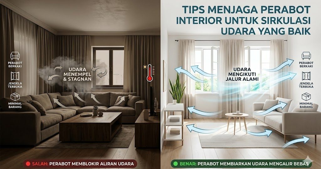 Tips Menata Perabot Interior untuk Sirkulasi Udara yang Baik
