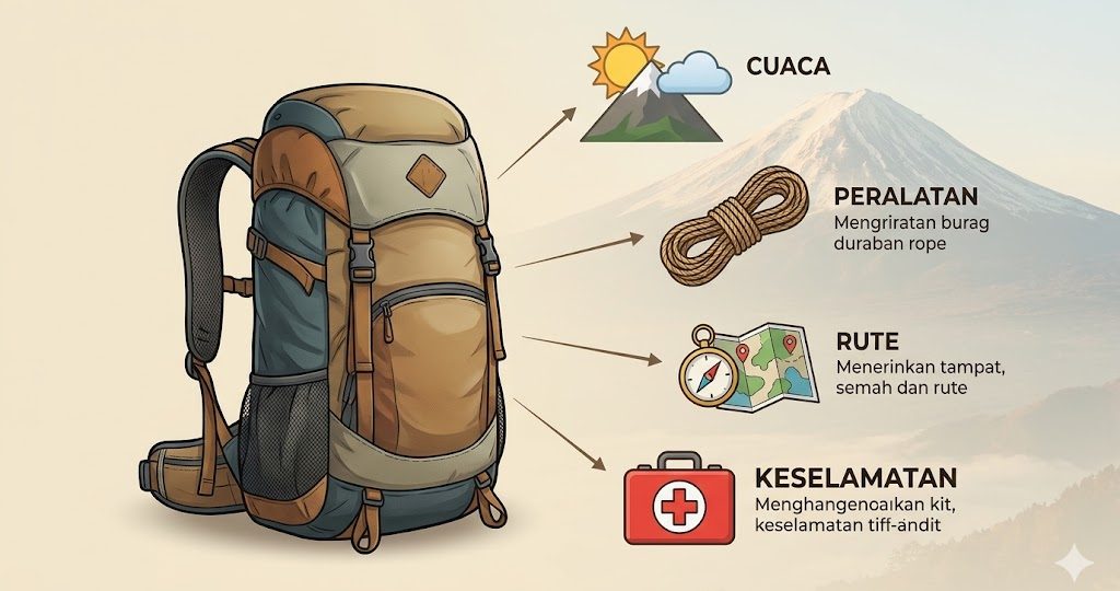 persiapan wajib sebelum memulai aktivitas recreation / outdoors