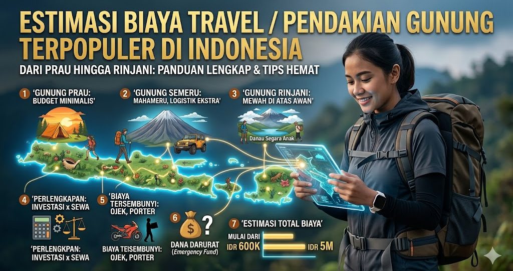 Estimasi Biaya Travel / Pendakian Gunung Terpopuler di Indonesia